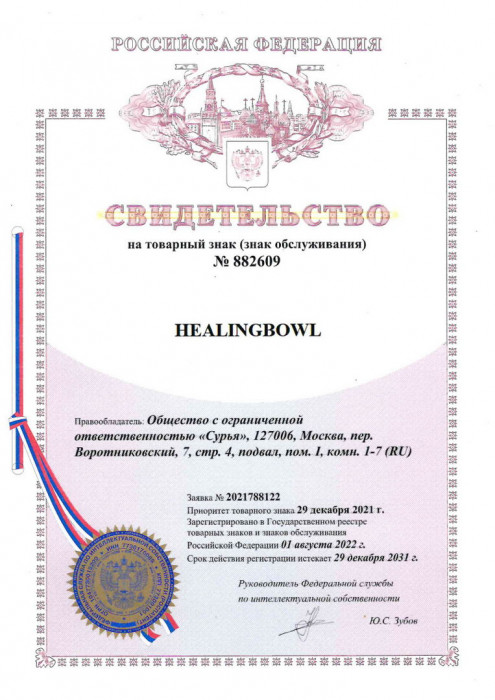 Регистрация товарного знака Healingbowl® в разных странах мира - изображение 3